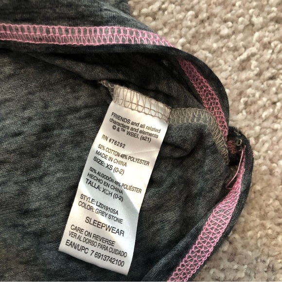 Friends Coffee Relax Watch Repeat Burnout Shirt Grey‎ XS - Picture 4 of 4